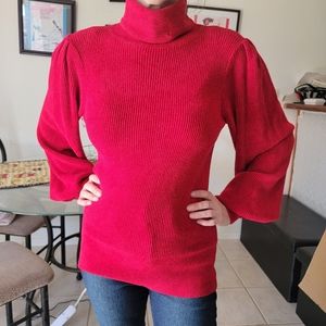 DKNY Holiday Red Sweater Top NEW